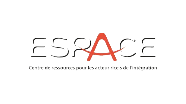 Logo ESPACE – Espace de Soutien aux Professionnel.le.s de l’Accueil et du Conseil aux Étranger.ère.s